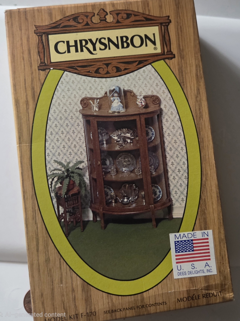 Chrysnbon China Cabinet F-170. The bag is sealed